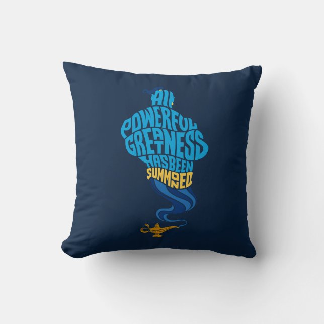 Coussin Aladin| Génie - Toute grandeur puissante (Recto)
