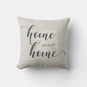 Coussin Alaska - Home Sweet Home Burlap look