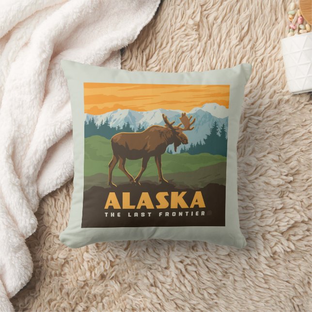 Coussin Alaska | Oie frontière (Couverture)