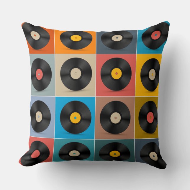 Coussin Album, Vinyl Record, Poster Musique (Recto)