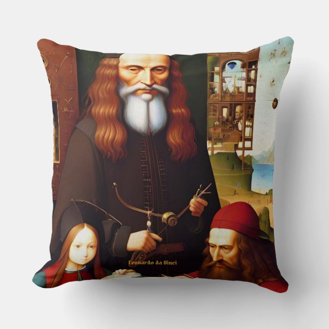 Coussin Alchimiste Leonardo da Vinci - (Recto)