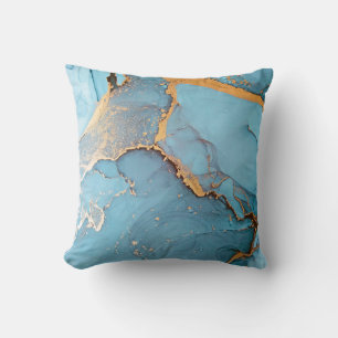 Coussin Alcool Encre Art. Sapphirine et couleur de la mer