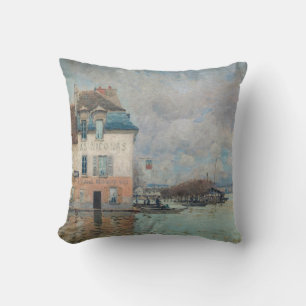 Coussin Alfred Sisley - Inondation à Port-Marly 1876