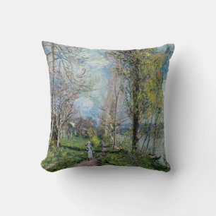 Coussin Alfred Sisley - Rives de la Seine à By