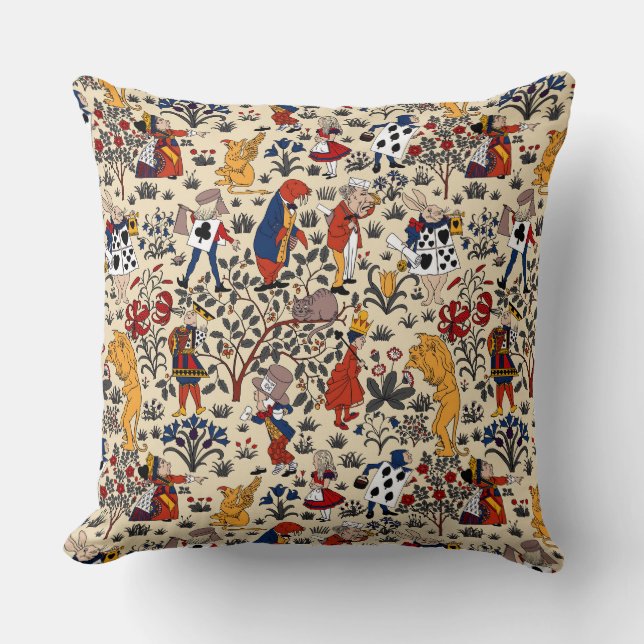 Coussin Alice au pays des merveilles (Recto)