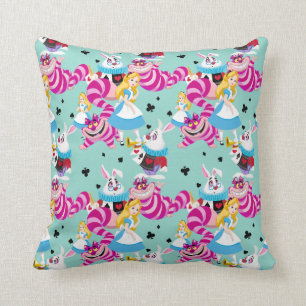 Coussin Alice au pays des merveilles Motif d'amusement co