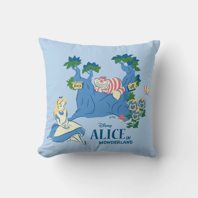 Coussin Alice et Cheshire Cat (Recto)