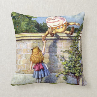 Coussin Alice et Humpty Dumpty au pays des merveilles