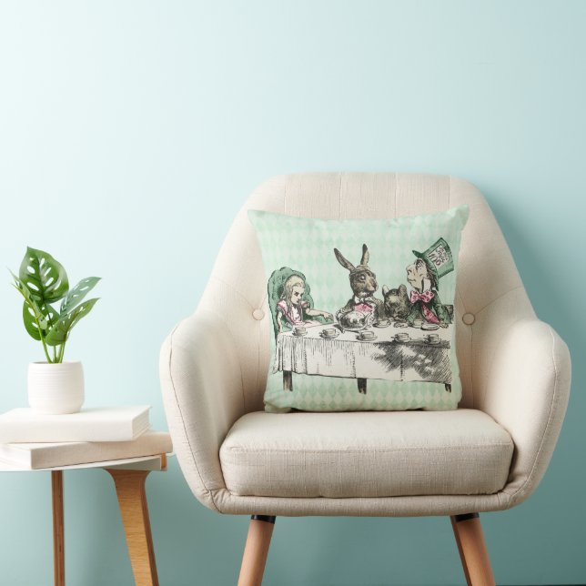 Coussin Alice Tea Party Jetez l'oreiller (Chaise)