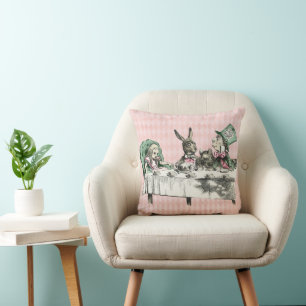 Coussin Alice Tea Party Vintage Jeu d'oreiller