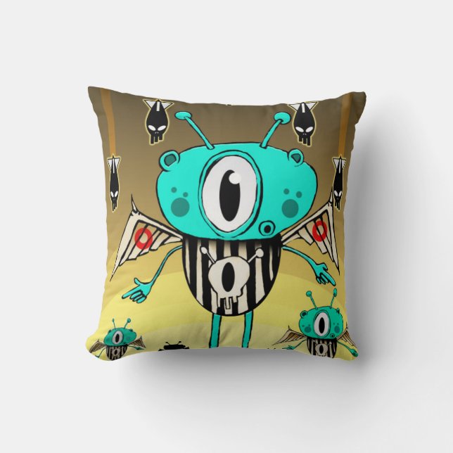 Coussin Alien 2012 d'équipe (Recto)