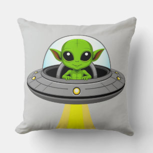 Coussin Alien de dessin animé adorable