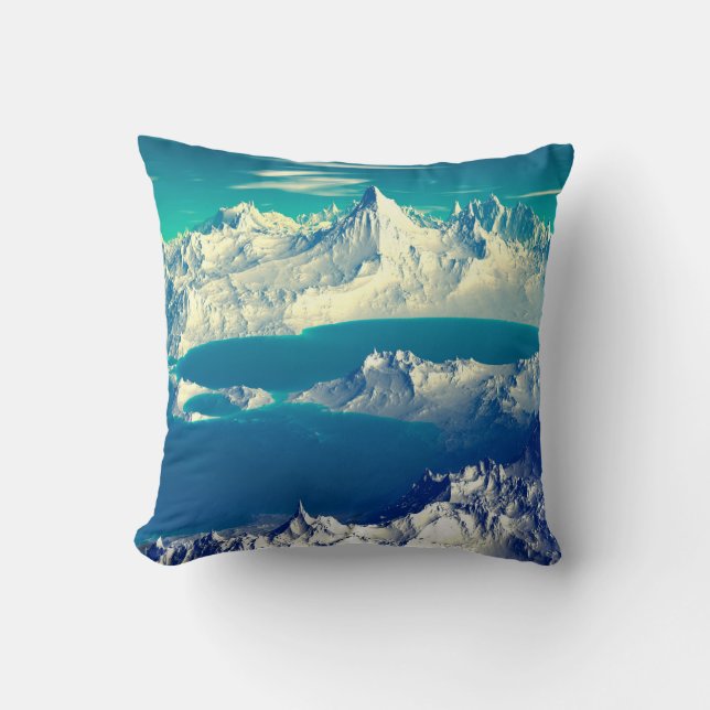 Coussin Alien Planet - 3D ed Computer Artwork. Rochers et  (Recto)