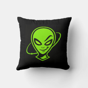 Coussin Alien Vert Bonne Chance
