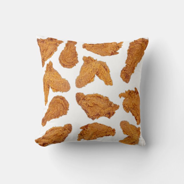 Coussin Alimentation motif au poulet frit (Recto)