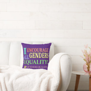 Coussin "ALL GENDERS EQUALITY" Belle conception. Commandez