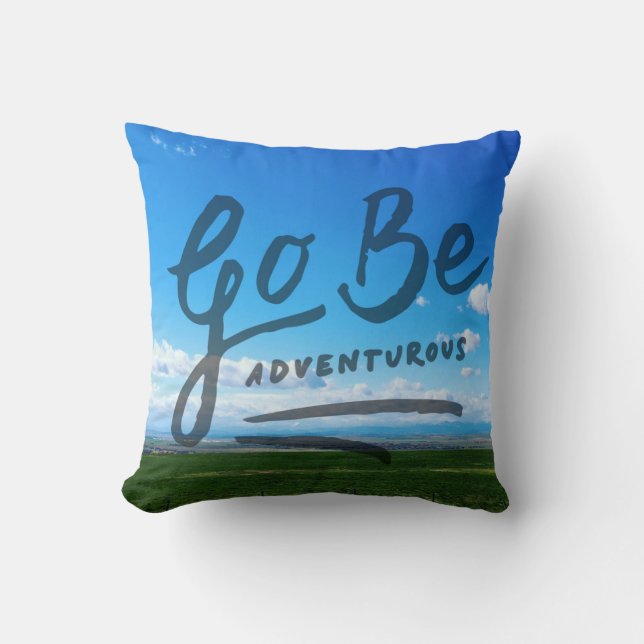 Coussin Allez soit aventureux (Recto)