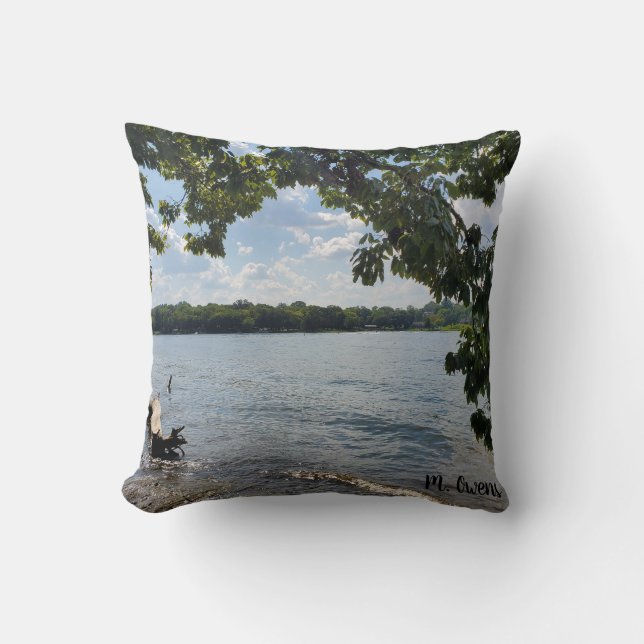 Coussin Allons À L'Oreiller Du Lac (Recto)