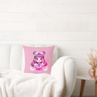 Coussin almofada garota kpop cantora desenho