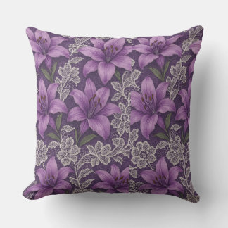 Coussin ALMOFADAS lírios e renda design 