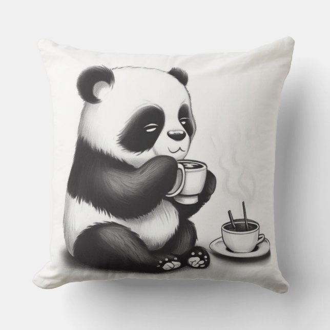 Coussin Almofadas panda  (Recto)