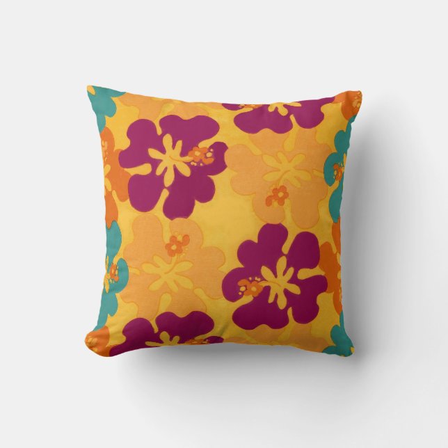 Coussin Aloha fleurs (Recto)