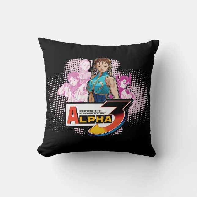 Coussin Alpha 3 Femme Fatale de Street Fighter (Recto)