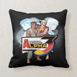 Coussin Alpha 3 Ken et Ryu 2 de Street Fighter