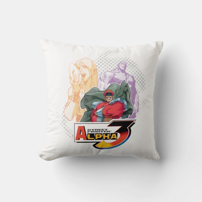 Coussin Alpha 3 Shadowloo 2 de Street Fighter (Recto)