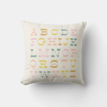 Alphabet vintage en Pastel Couleurs Boho Nursery