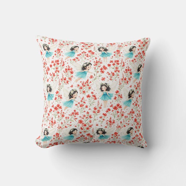 Coussin Altami Cute Floral Girl Pillow – Décoration de nur (Recto)