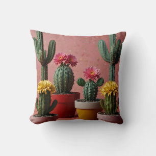 Coussin Amateurs de cactus en fleurs