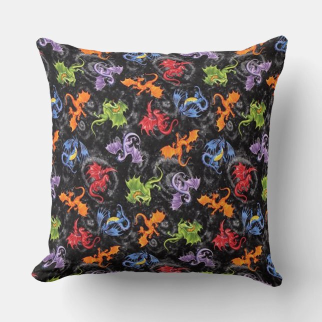 Coussin Amateurs de dragon lunaire Motif (Recto)