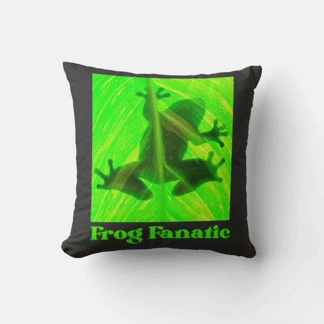 Coussin Amateurs de grenouilles fanatiques (Recto)