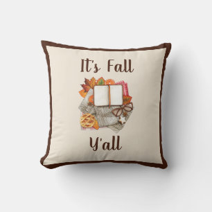 Coussin Ambiance Automne Cosy - Décoration de Ferme pour l
