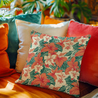 Ambiance hawaïenne esthétique fleurs tropicales mo