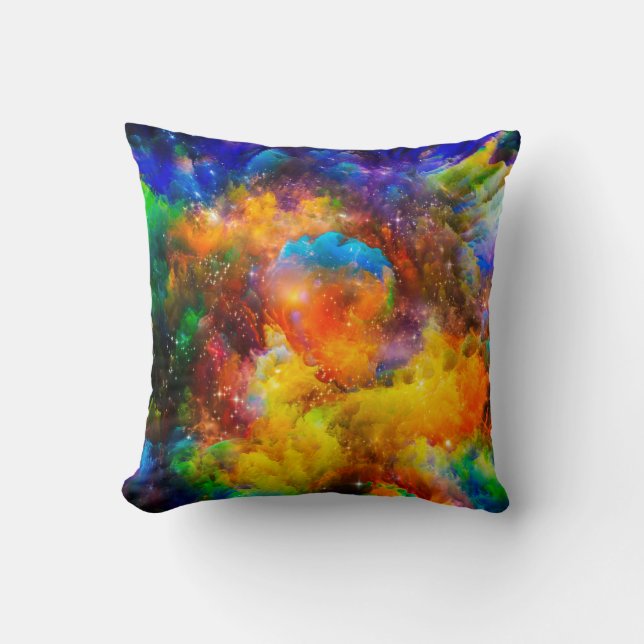 Coussin Aménagement créatif des éléments fractaux, illumin (Recto)