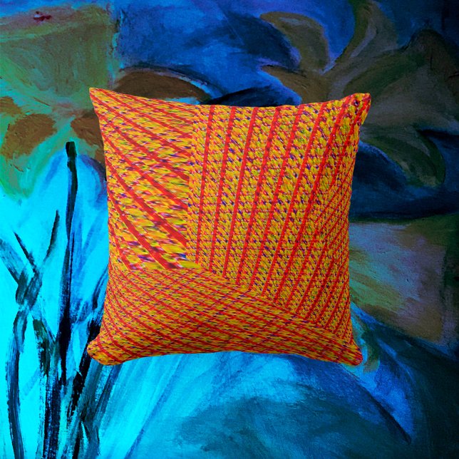 Coussin Aménagement des dimensions de bande à tweets orang (Créateur téléchargé)