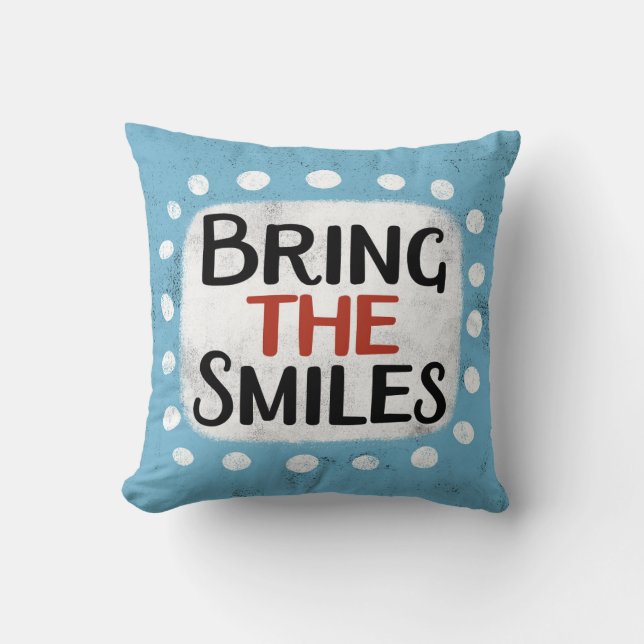 Coussin Amenez L'Oreiller Souriant (Recto)