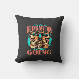 Coussin Amenez mon chien amateur de chien rétro