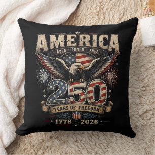 Coussin Américain 250e anniversaire patriotique États-Unis