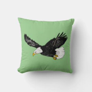 Coussin américain de l'aigle à tête blanche