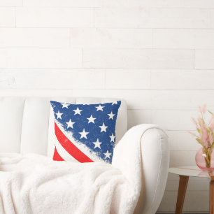 Coussin American Flag Shirt USA Patriotique Star Stripes