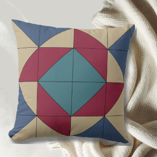 Coussin Americana Whirlpool Quilt Block Jetez l'oreiller
