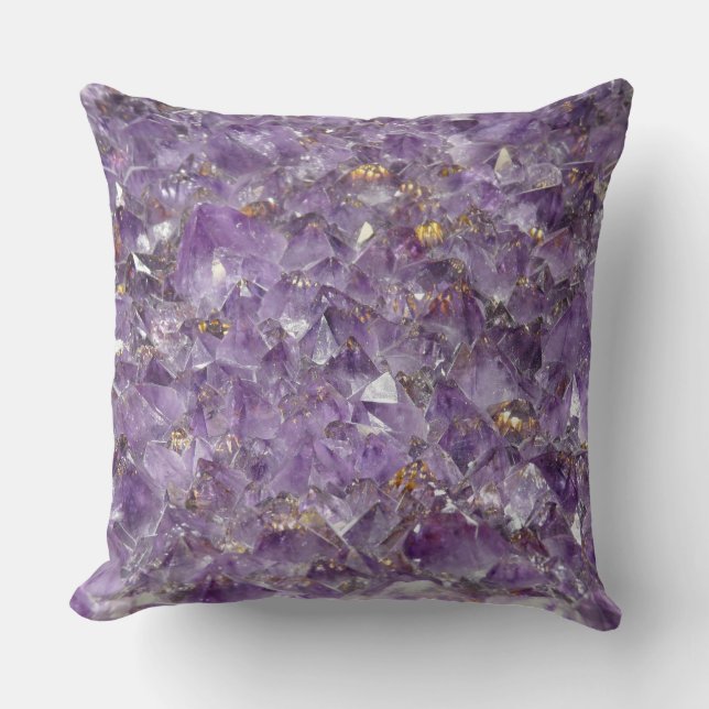 Coussin Améthyste Dorée Brillante (Recto)
