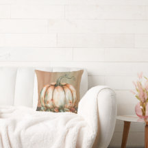 Amiable Citrouille couleur orange, blanc et vert