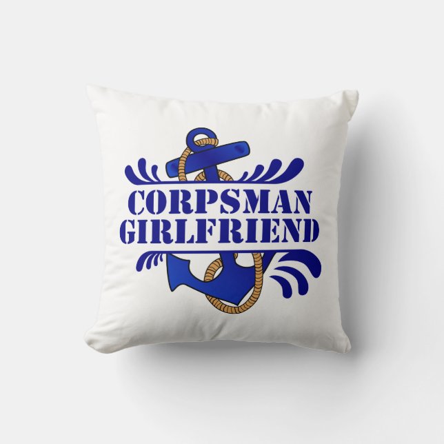 Coussin Amie de Corpsman, Ancres loin ! (Recto)