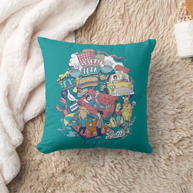 Coussin AMIS™ | Collage de dessin (Couverture)