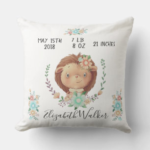 Coussin amis de la forêt mignonne hérisson statistiques de