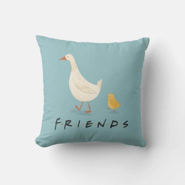 Coussin AMIS™ | Le poussin et le canard (Recto)